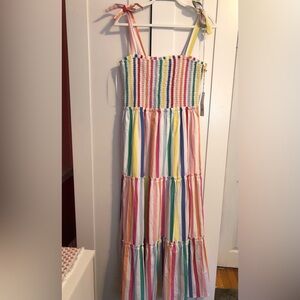 Draper James RSVP Tiered Striped Maxi dress. Size Medium.